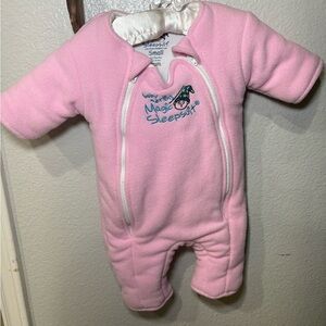 Merlin's Magic Sleep Suit Pink Size Small  3-6 Months 12-18lbs